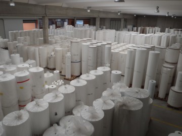 Viscose nonwoven filterdoek - 500 mm x 100 m - 30 g/m²
